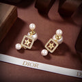 DIOR Pearl Crystal Earrings
