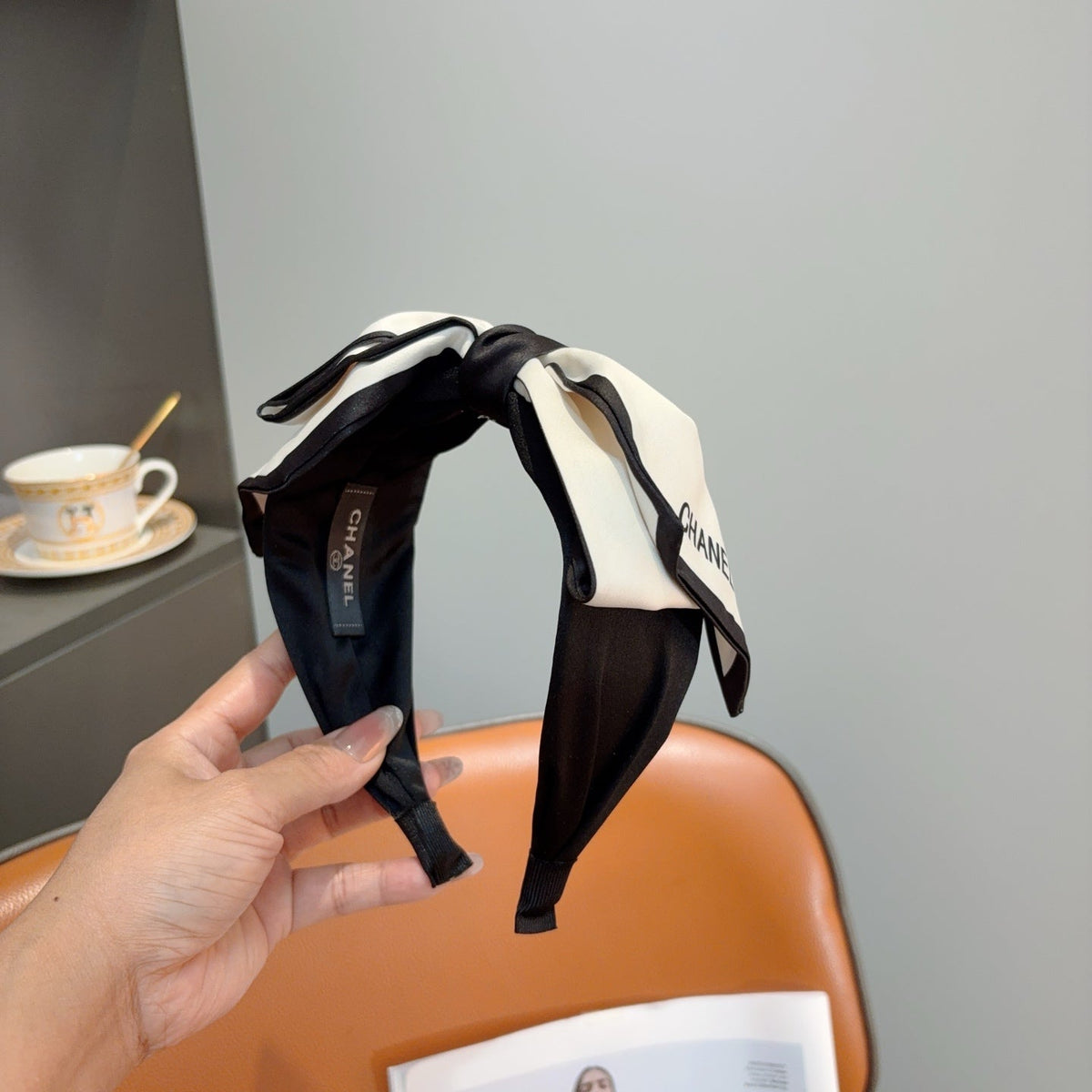 CHANEL Bow Wide Vintage Headband