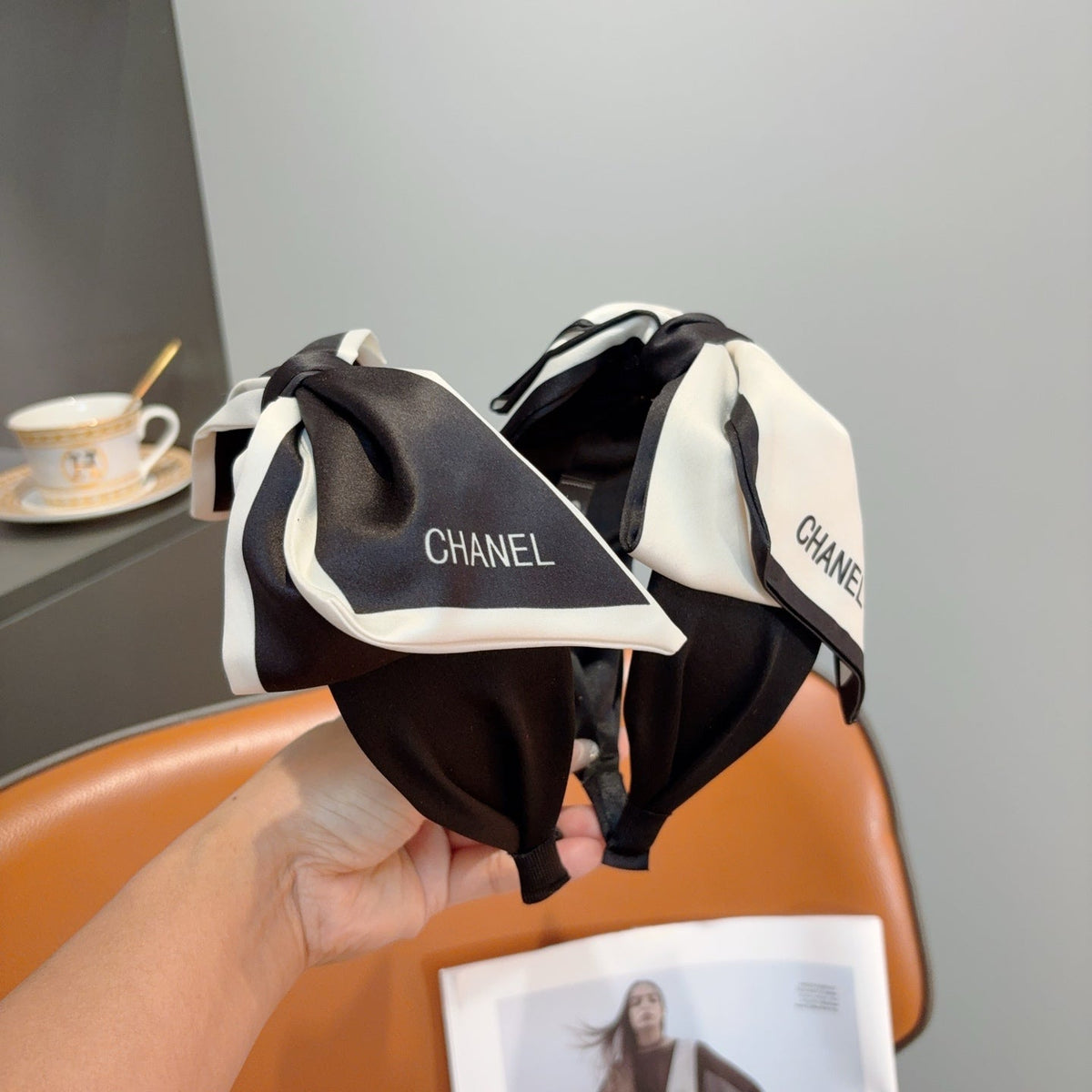 CHANEL Bow Wide Vintage Headband