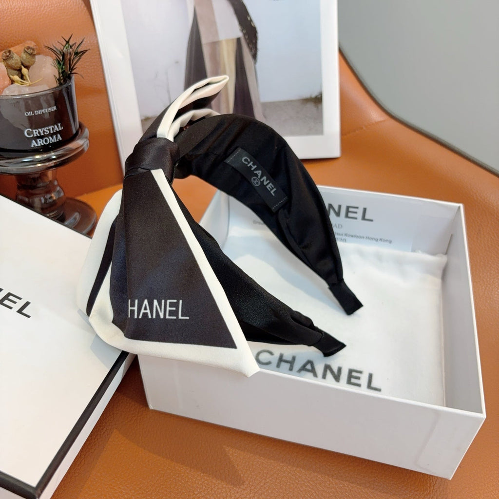 CHANEL Bow Wide Vintage Headband