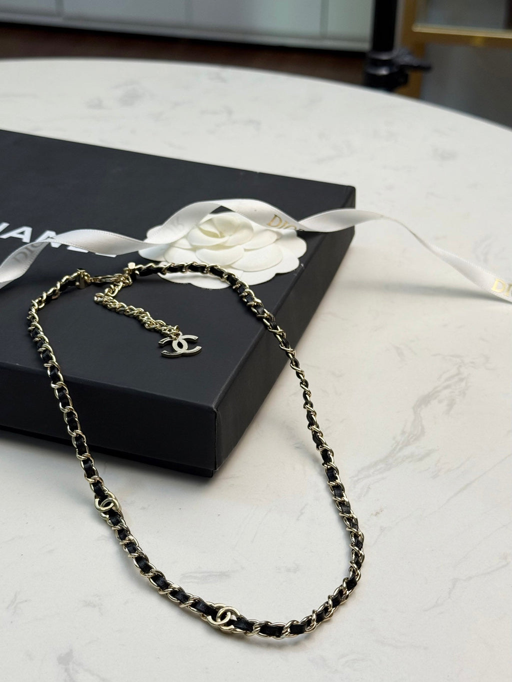 CHANEL Double-C Vintage Pendant Necklace