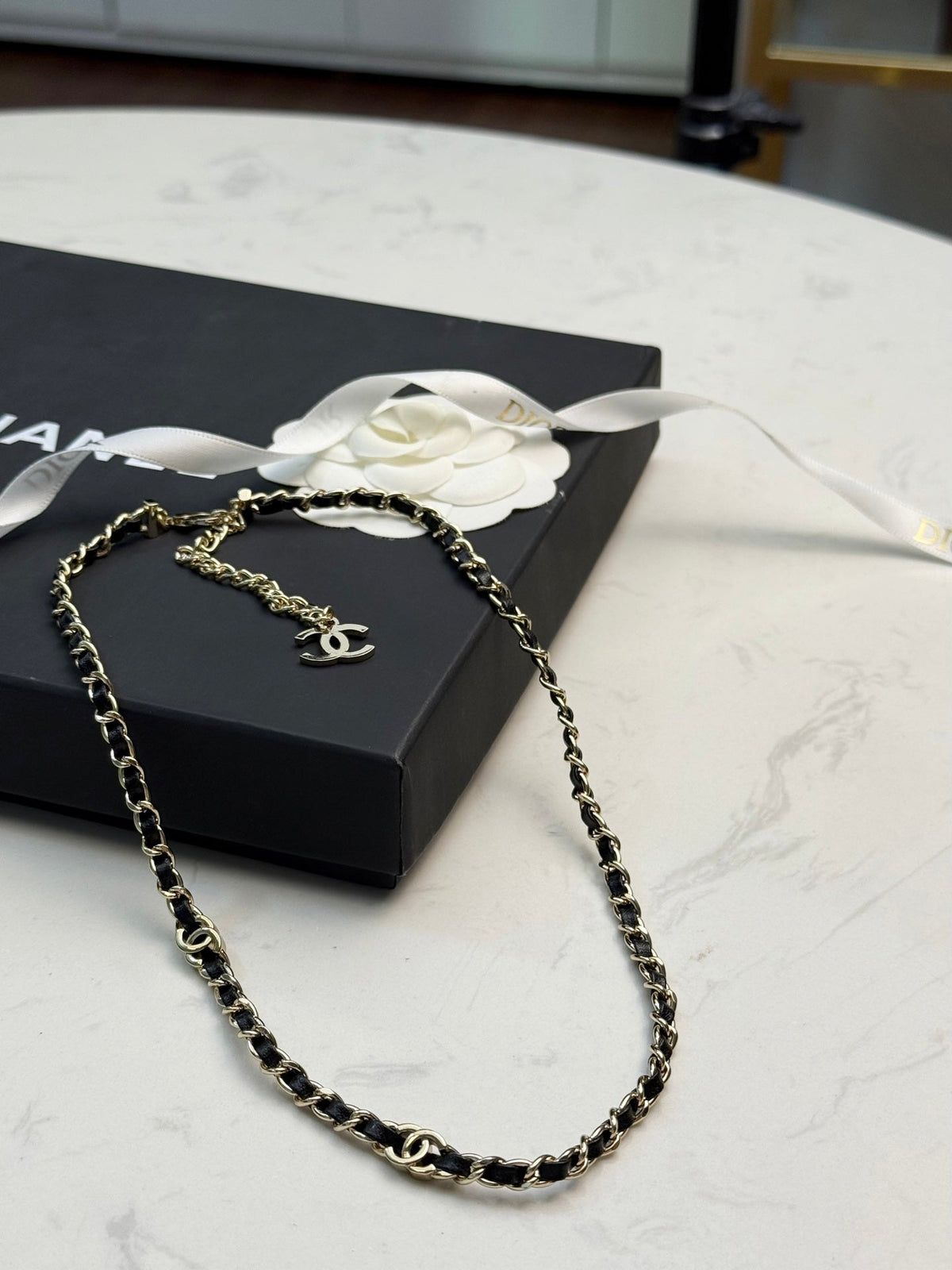 CHANEL Double-C Vintage Pendant Necklace