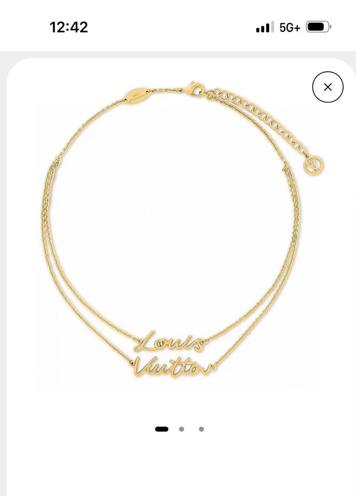 LOUIS VUITTON Necklace