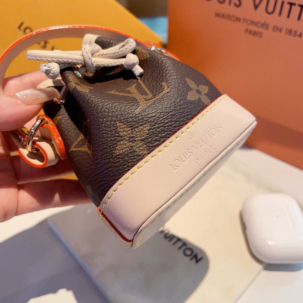 LOUIS VUITTON M00818 Leather Canvas Mini Bag Bag Charm
