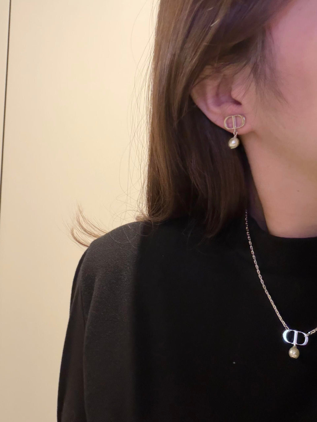 DIOR Pearl Choker Necklace