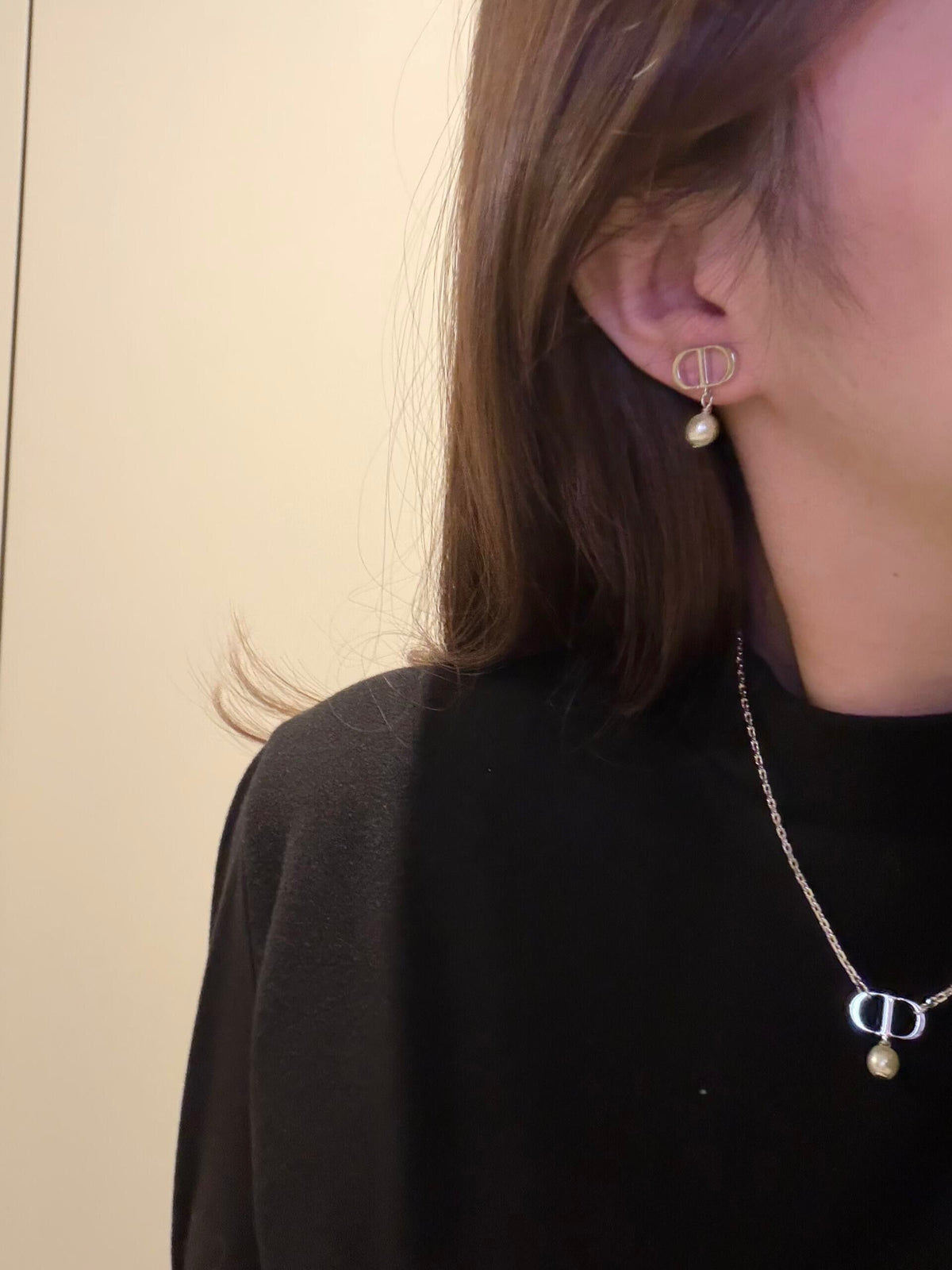 DIOR Pearl Choker Necklace