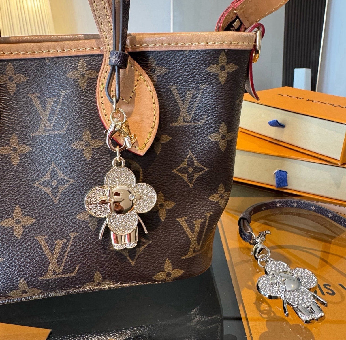 LOUIS VUITTON Bag Charm Keychain
