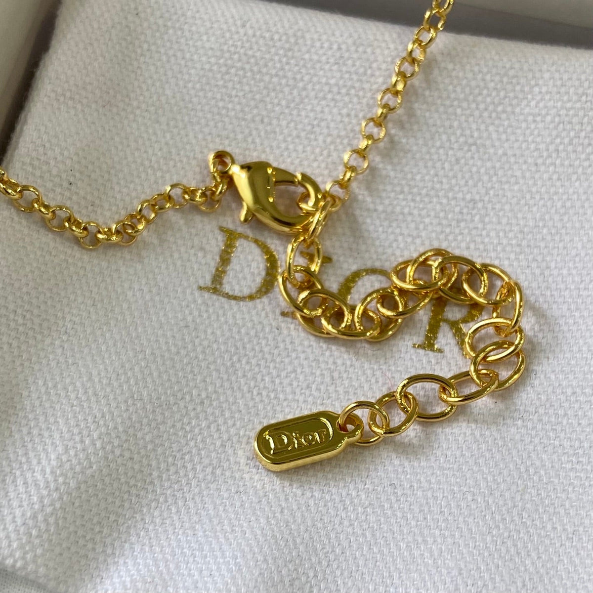 DIOR P75 Crystal Bow Necklace