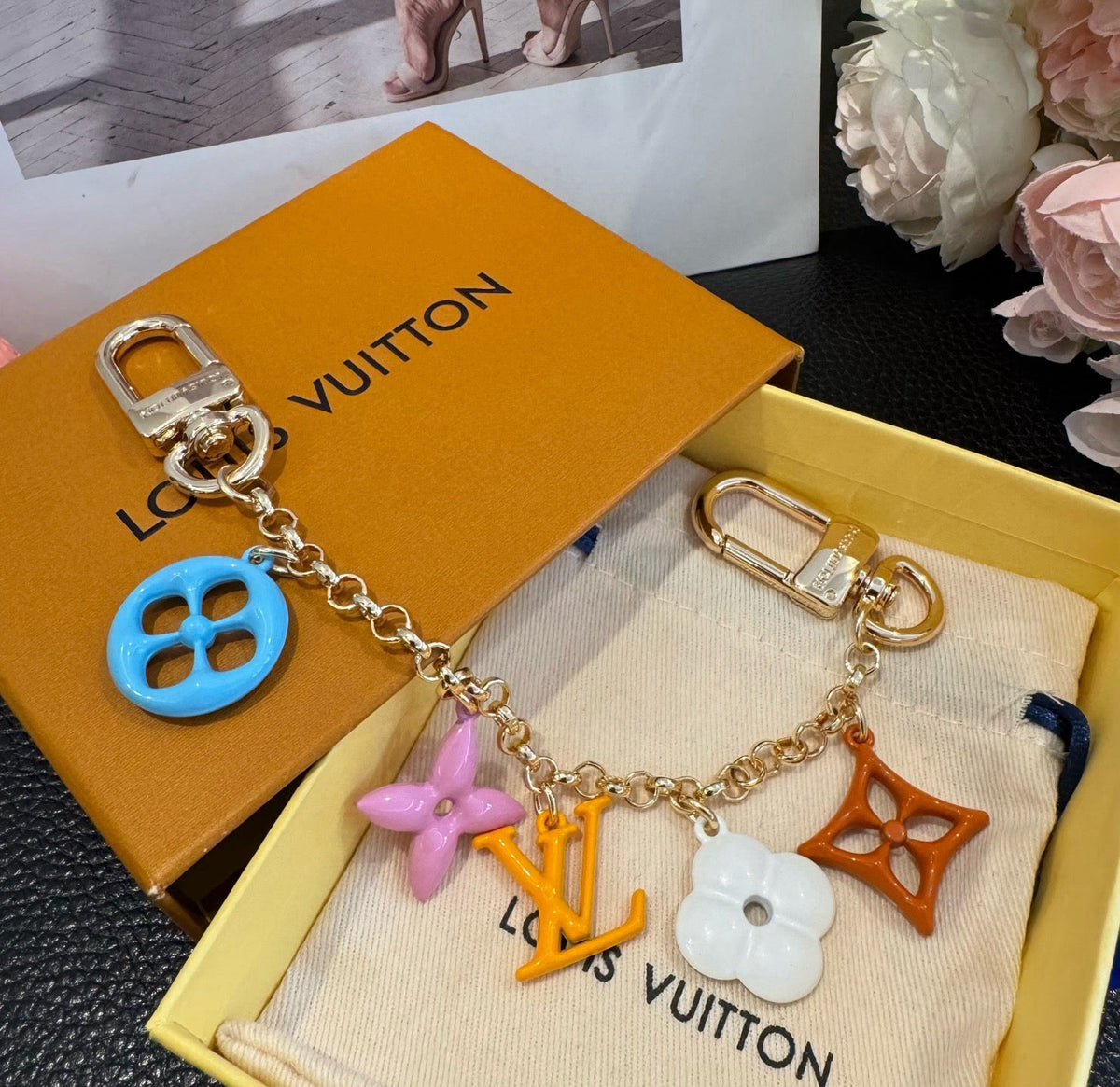 LOUIS VUITTON Bag Charm Keychain