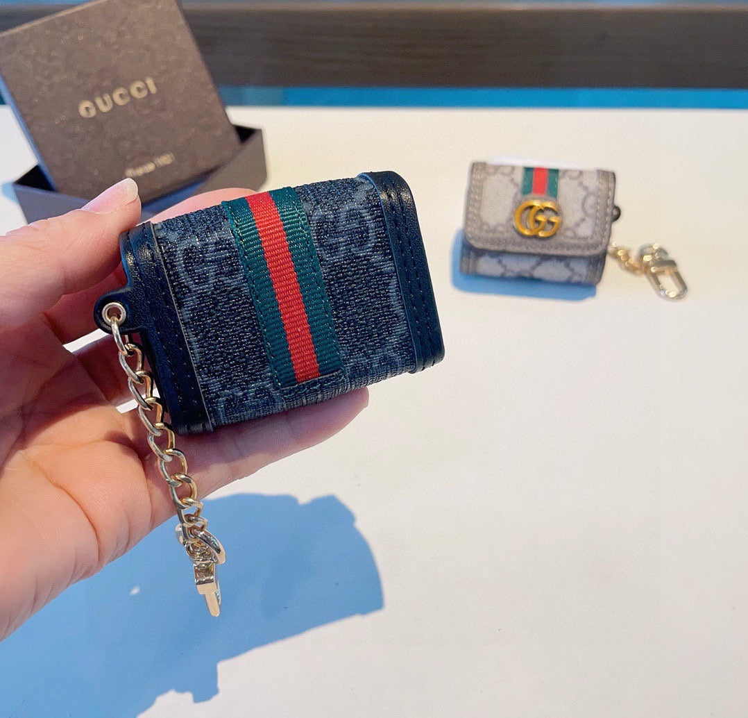 GUCCI Canvas Bag Charm Keychain