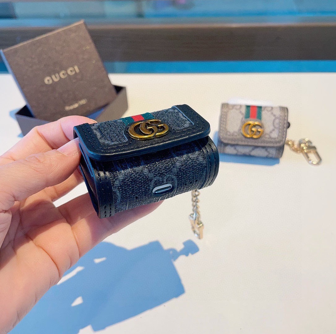 GUCCI Canvas Bag Charm Keychain