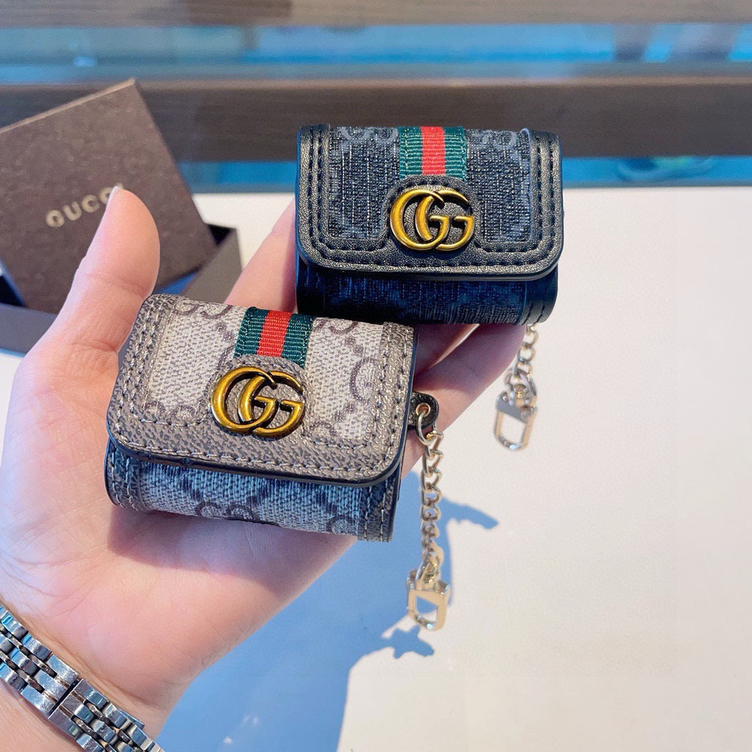 GUCCI Canvas Bag Charm Keychain