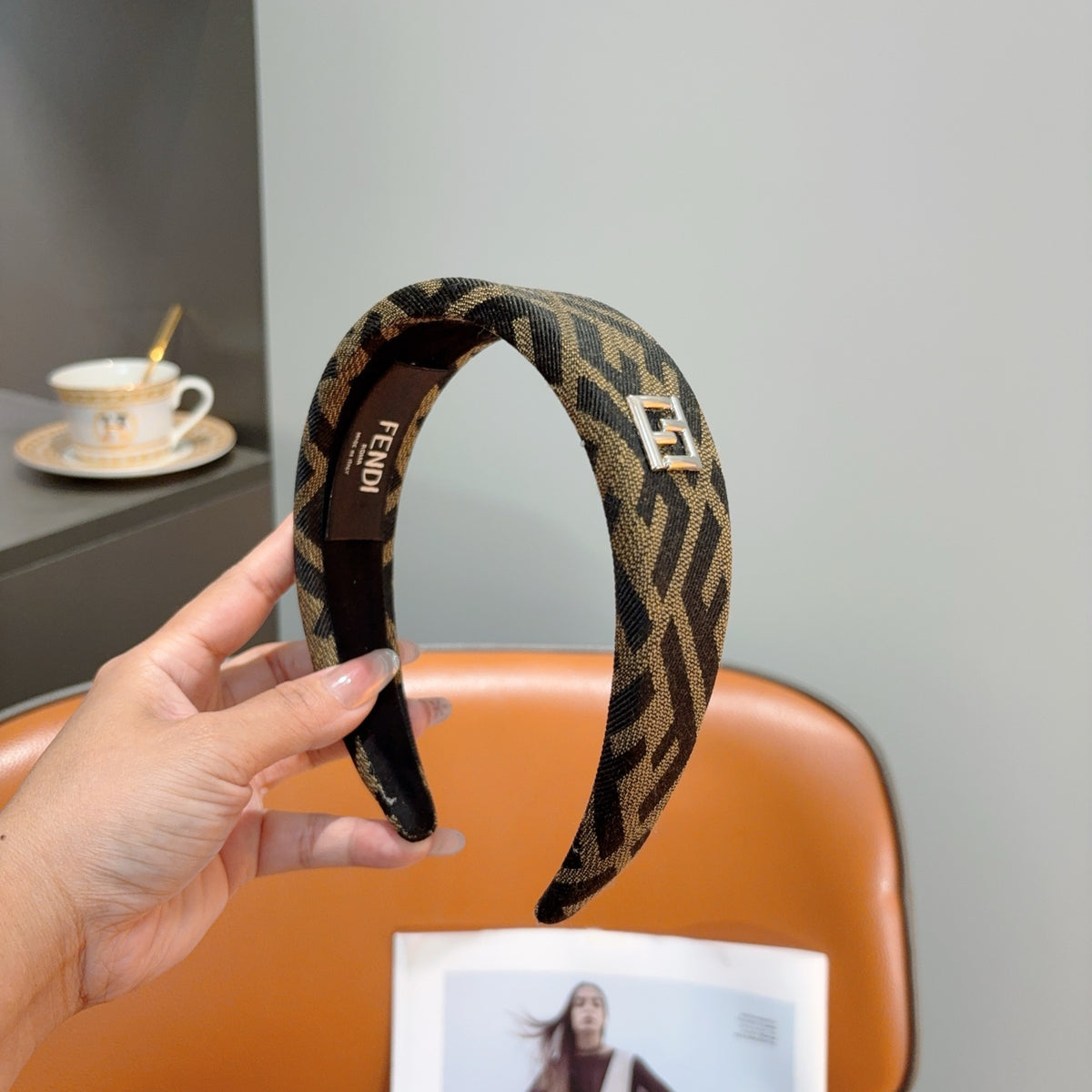 FENDI FF Logo Headband