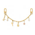 LOUIS VUITTON Canvas Cherry Blossom Bag Charm Keychain