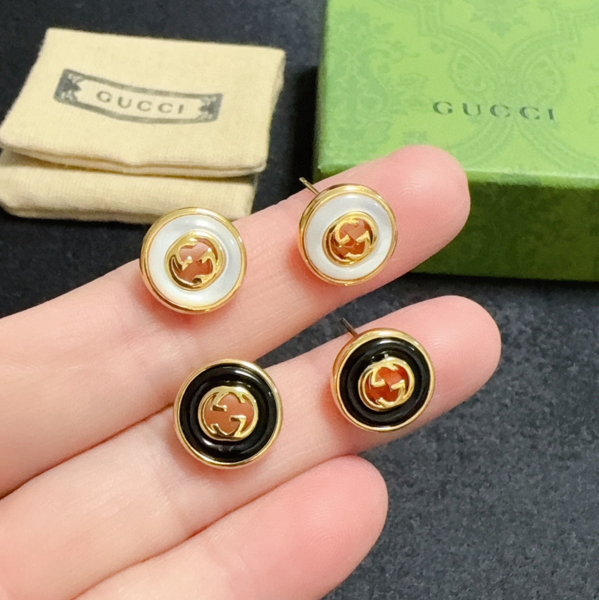 GUCCI Mother-of-Pearl Earrings