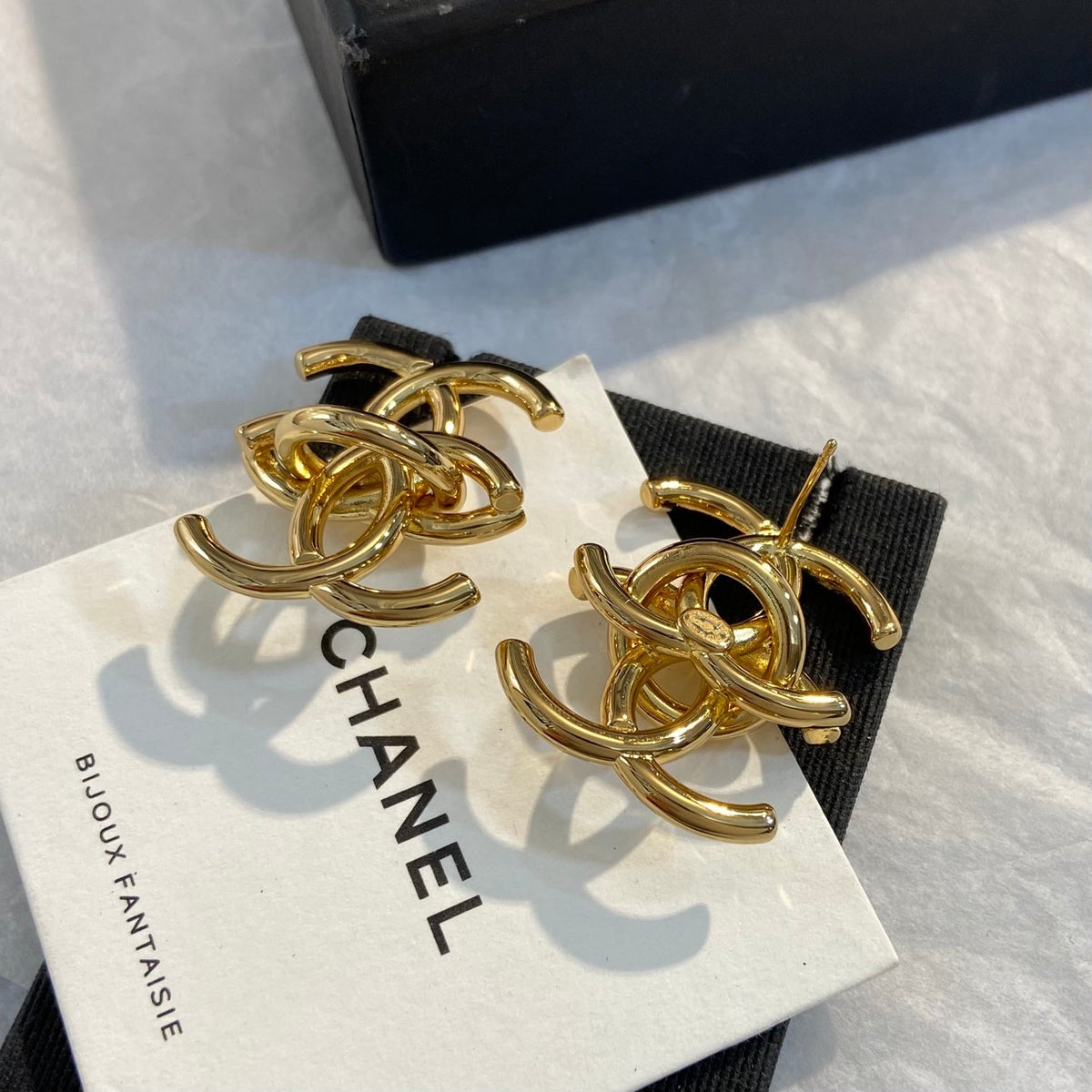 CHANEL Vintage Double-C Earrings