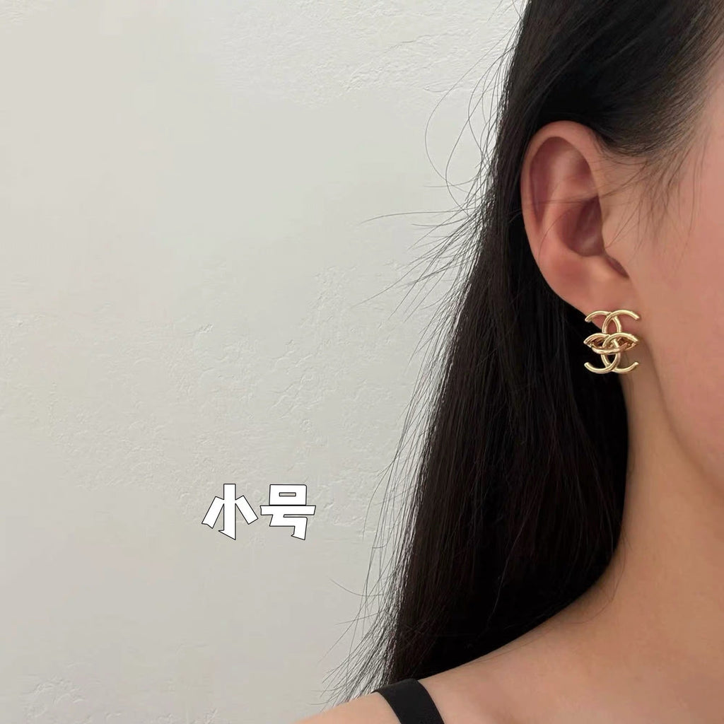 CHANEL Vintage Double-C Earrings