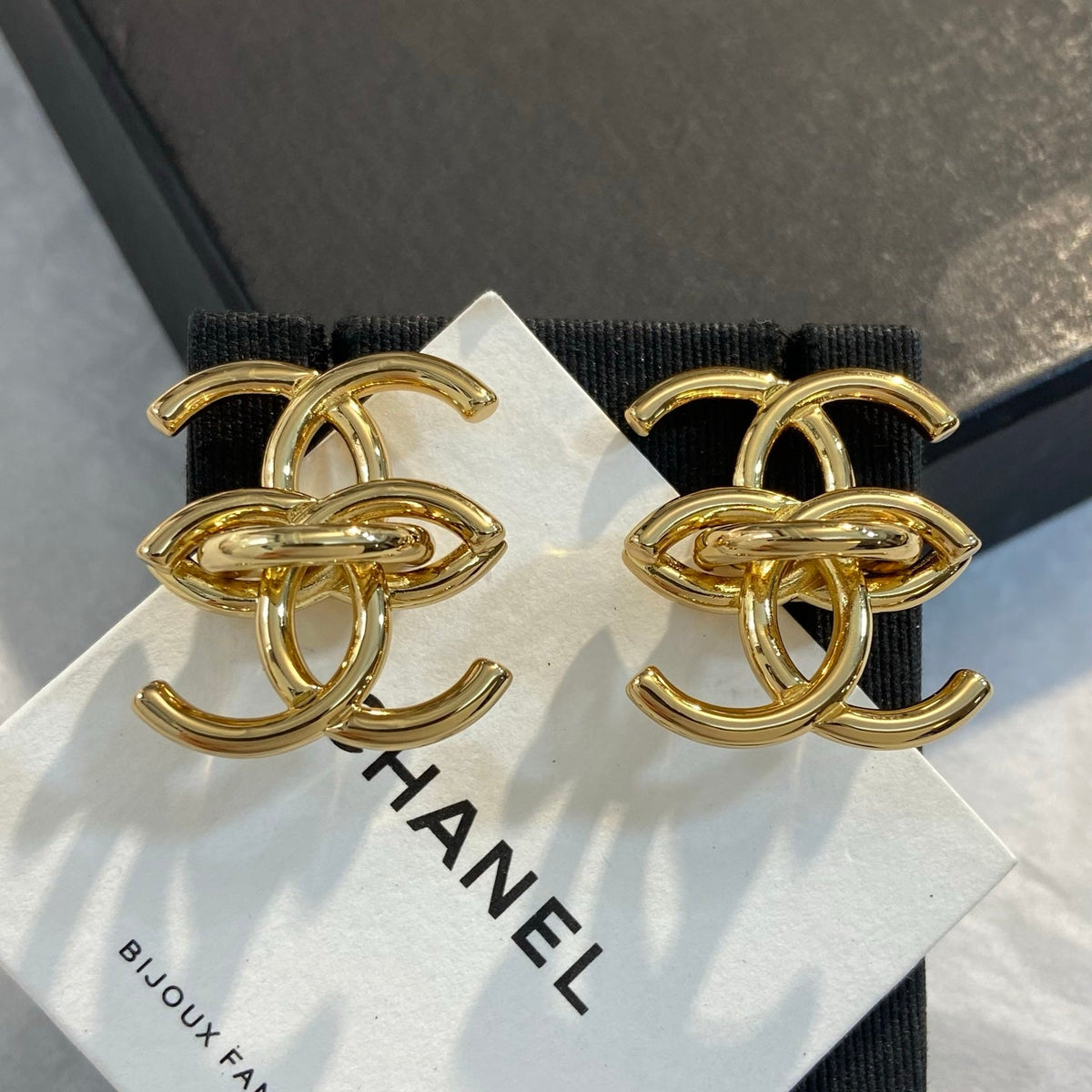 CHANEL Vintage Double-C Earrings
