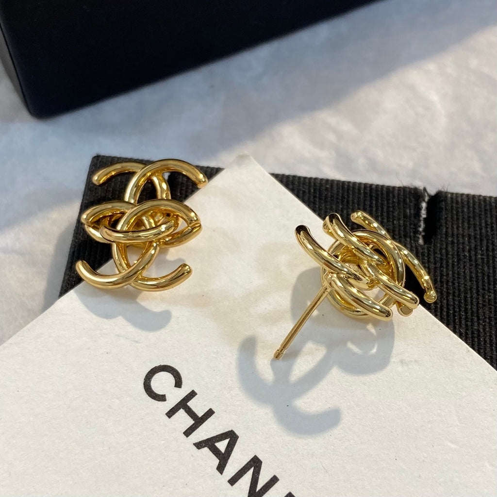 CHANEL Vintage Double-C Earrings