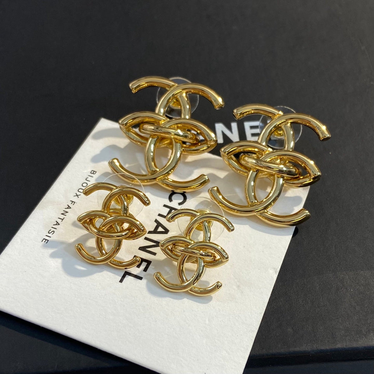 CHANEL Vintage Double-C Earrings