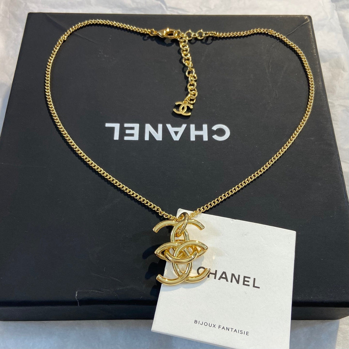 CHANEL Vintage Double-C Necklace