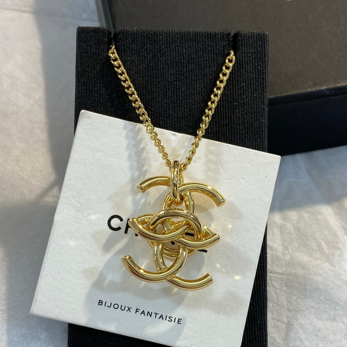 CHANEL Vintage Double-C Necklace