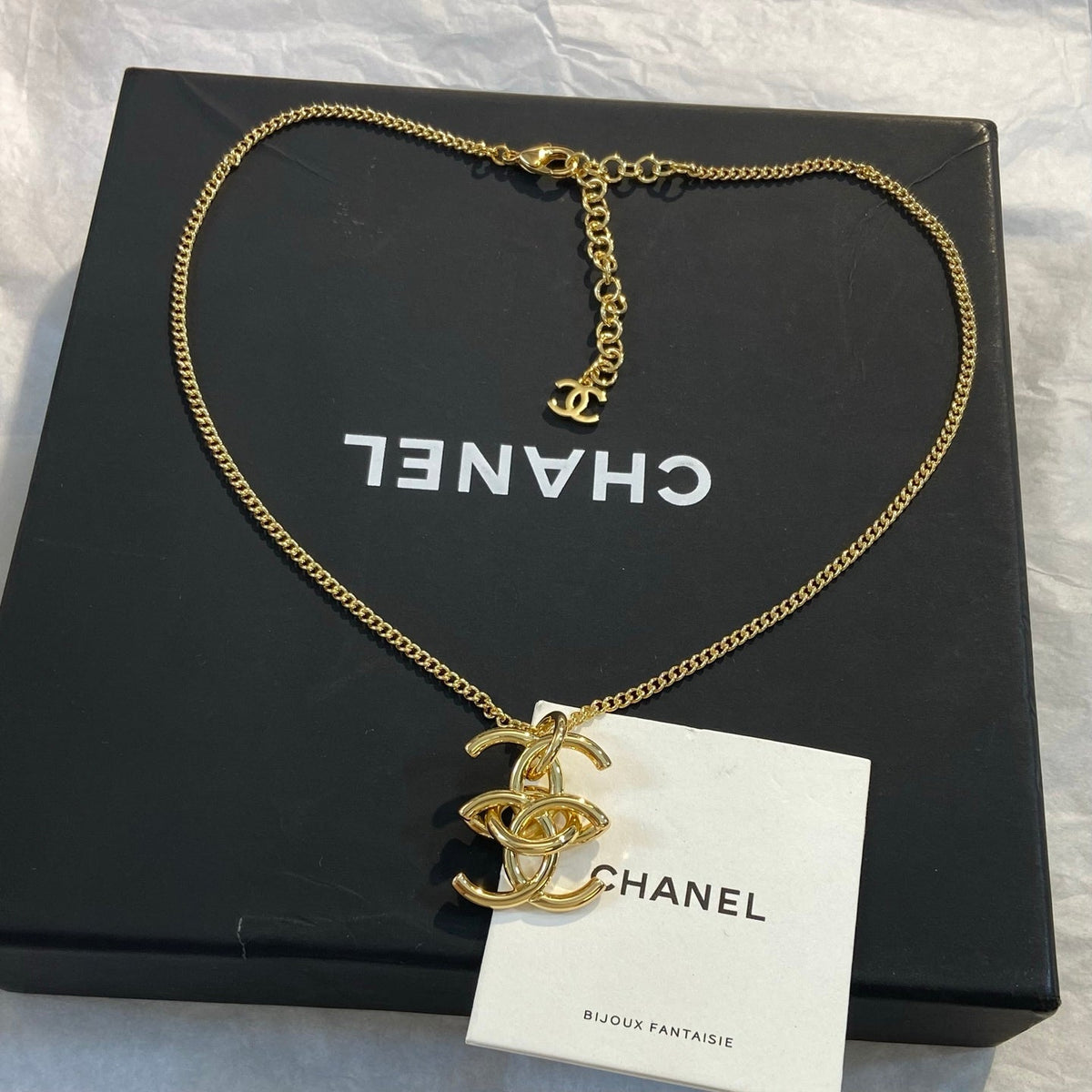 CHANEL Vintage Double-C Necklace