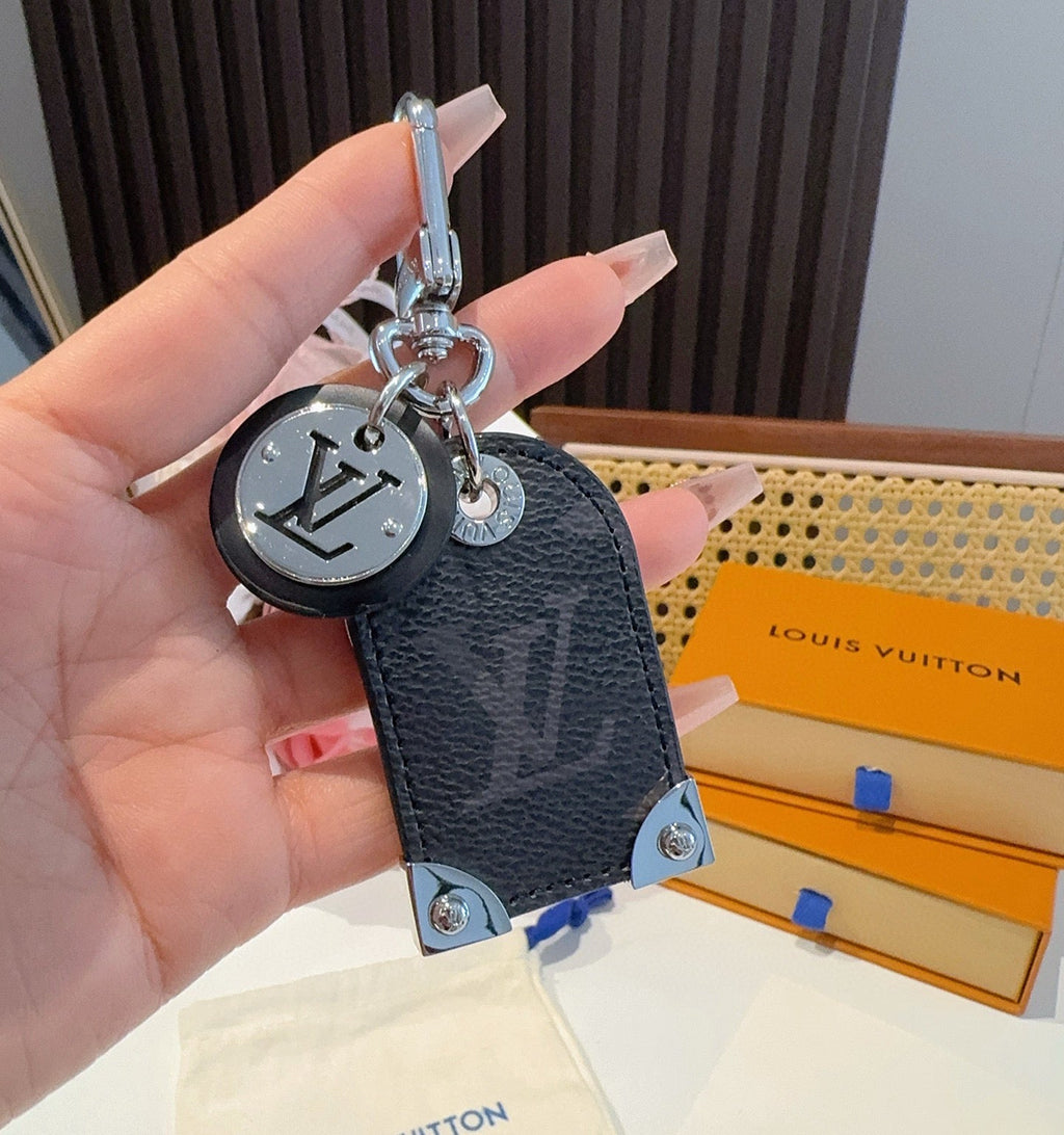 LOUIS VUITTON Logo Bag Charm Keychain