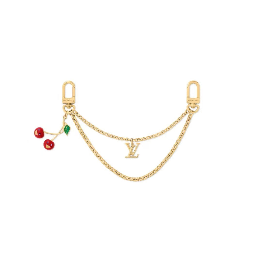 LOUIS VUITTON Logo Bag Charm Keychain