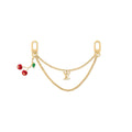 LOUIS VUITTON Logo Bag Charm Keychain