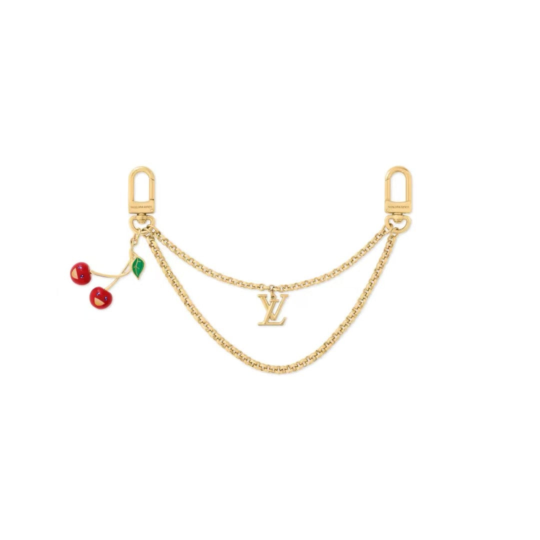 LOUIS VUITTON Logo Bag Charm Keychain