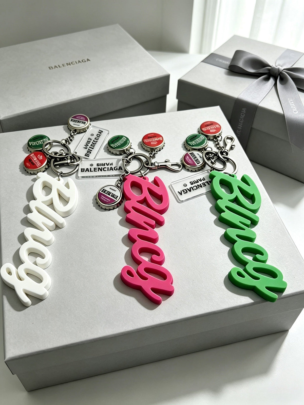 BALENCIAGA Bag Charm Keychain
