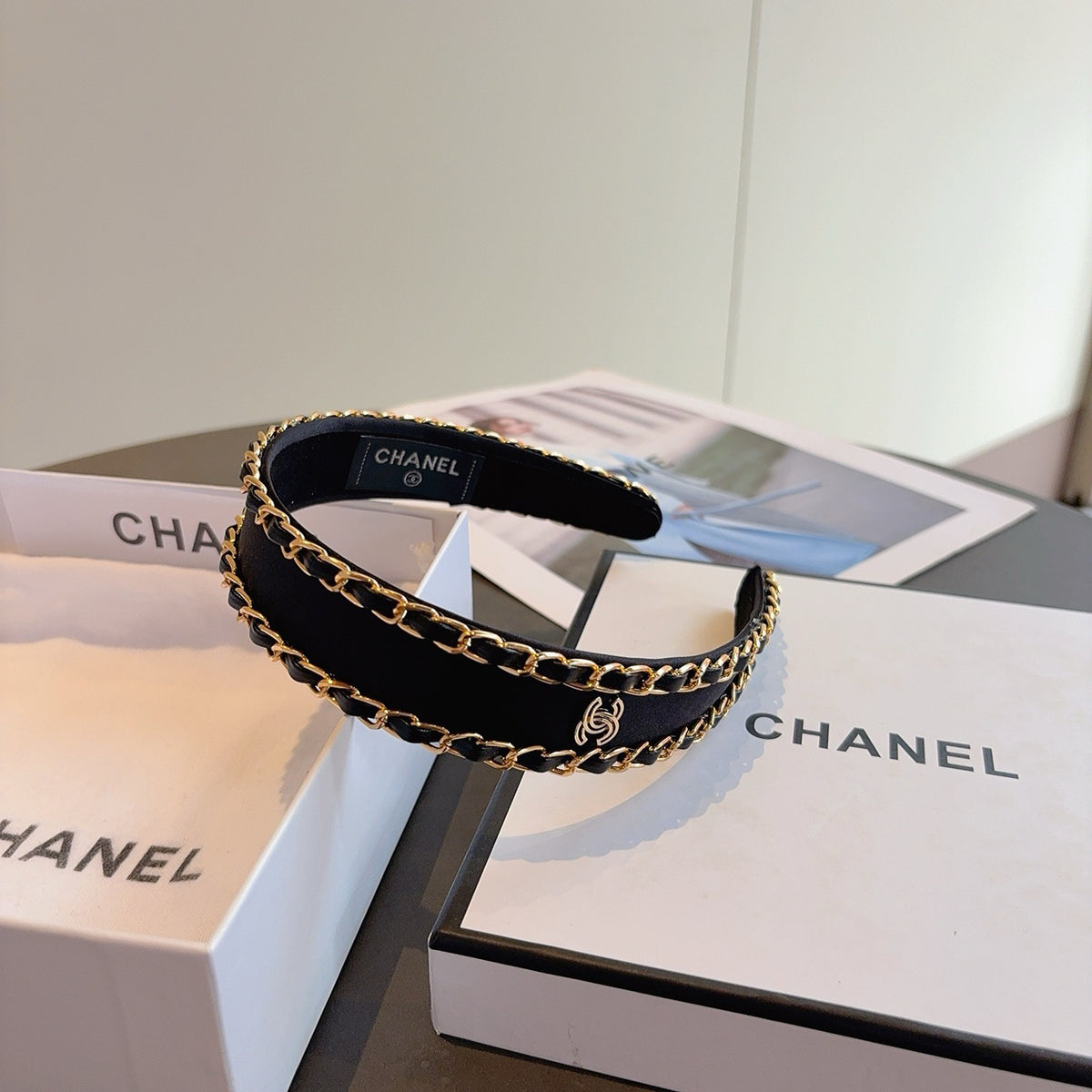 CHANEL Chain Headband