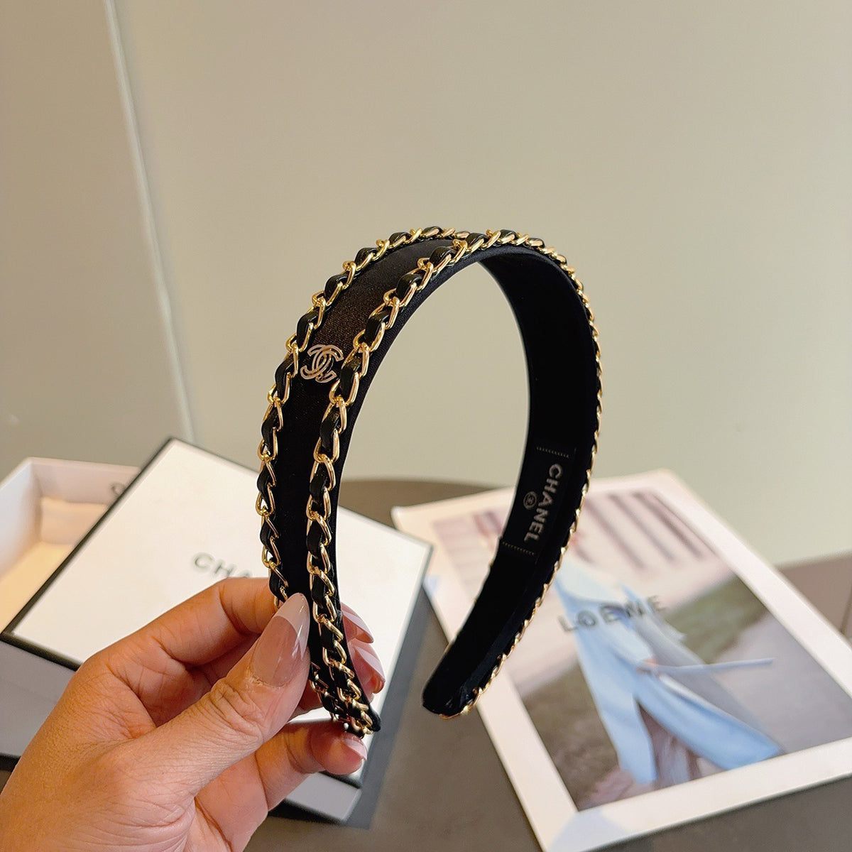 CHANEL Chain Headband