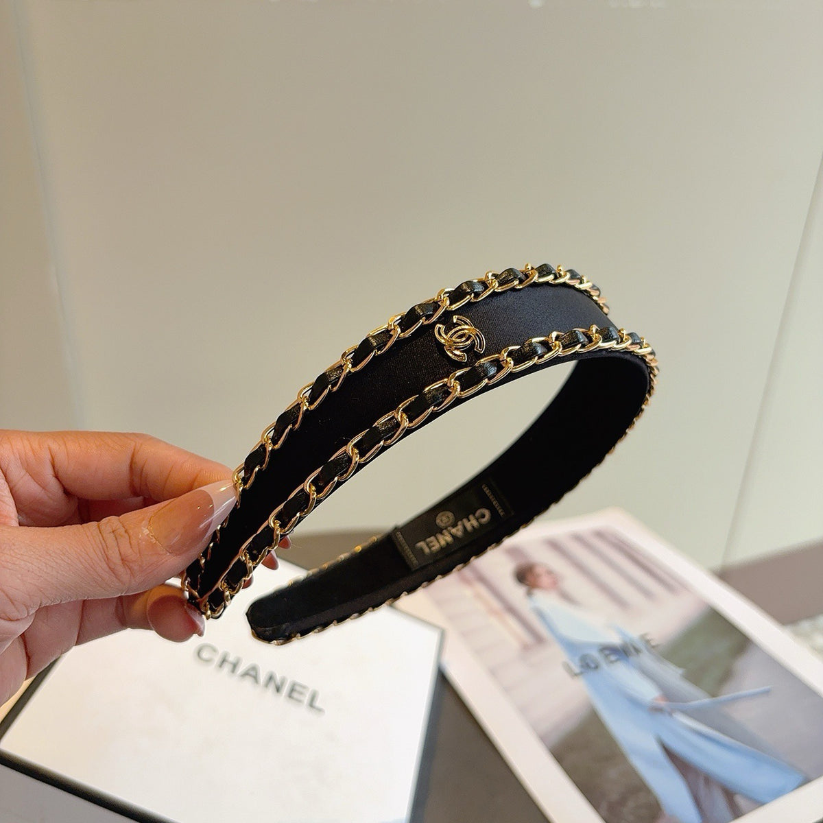 CHANEL Chain Headband
