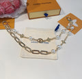 LOUIS VUITTON Canvas Cherry Blossom Bag Charm Keychain