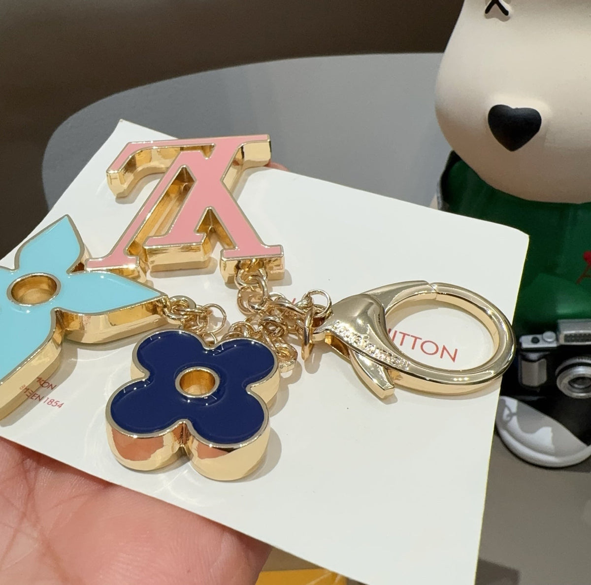 LOUIS VUITTON Canvas Bag Charm Keychain