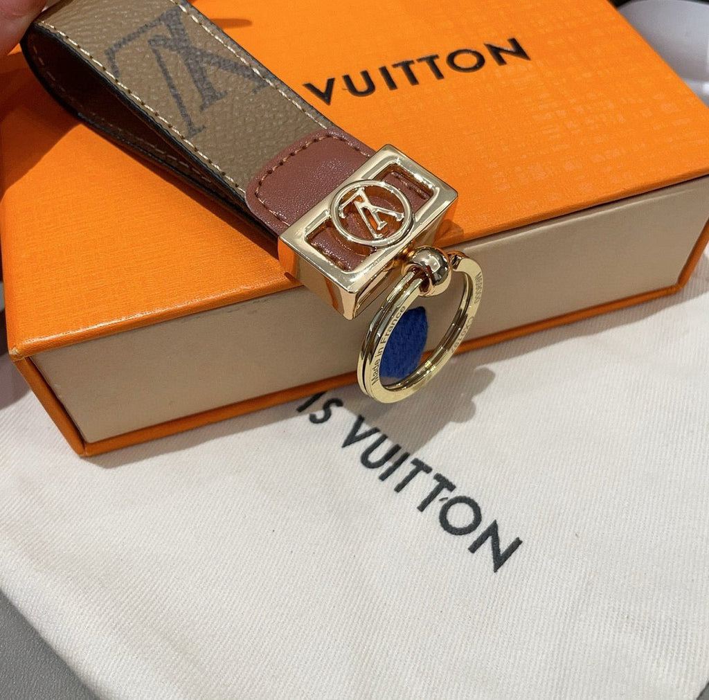 LOUIS VUITTON Canvas Metal Keychain