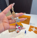 LOUIS VUITTON Brass Panda Bag Charm Keychain