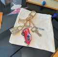 LOUIS VUITTON Logo Keychain