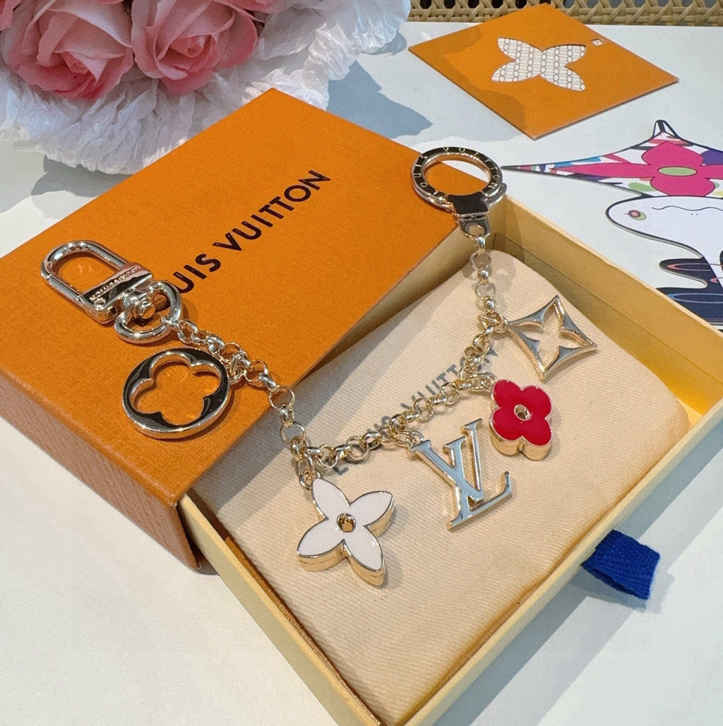 LOUIS VUITTON Canvas Bag Charm Keychain
