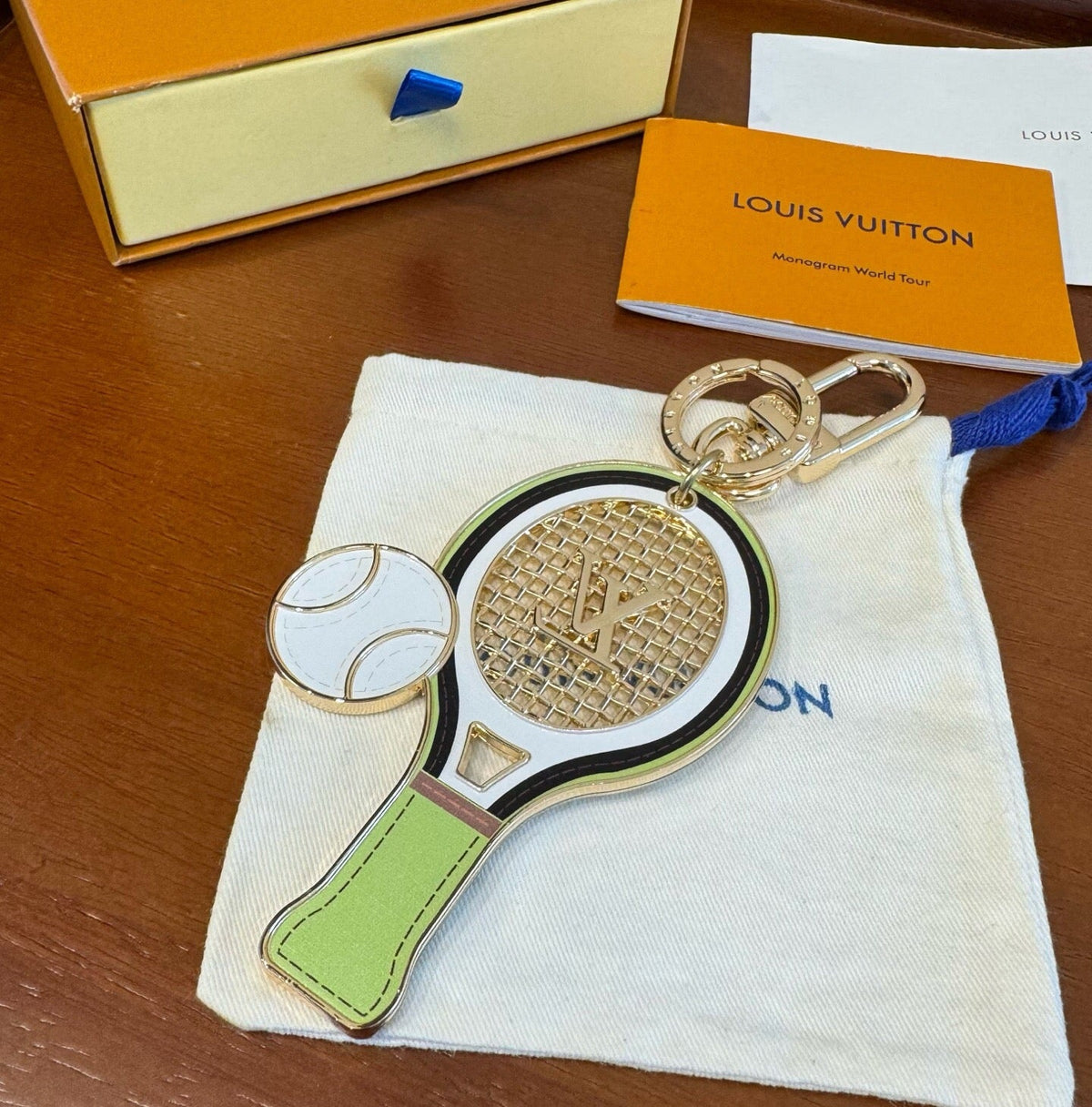 LOUIS VUITTON Canvas Bag Charm Keychain