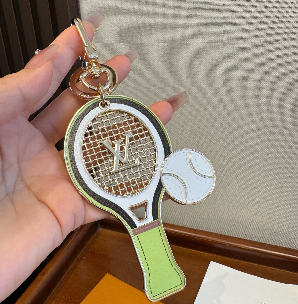 LOUIS VUITTON Canvas Bag Charm Keychain