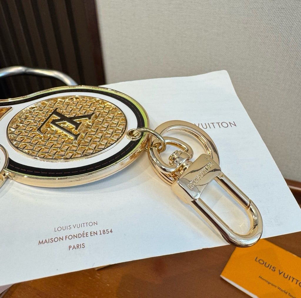 LOUIS VUITTON Canvas Bag Charm Keychain