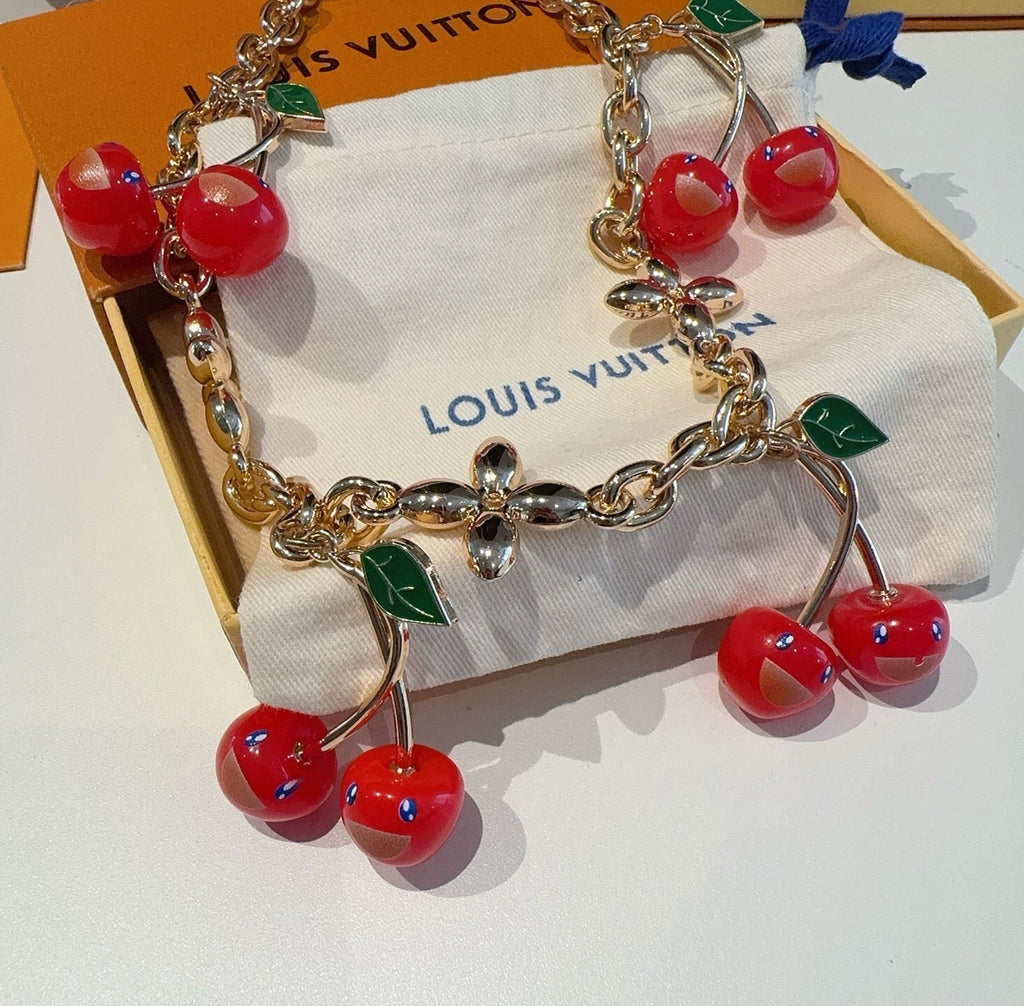 LOUIS VUITTON Logo Bag Charm Keychain