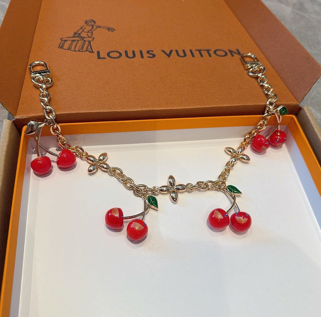 LOUIS VUITTON Logo Bag Charm Keychain