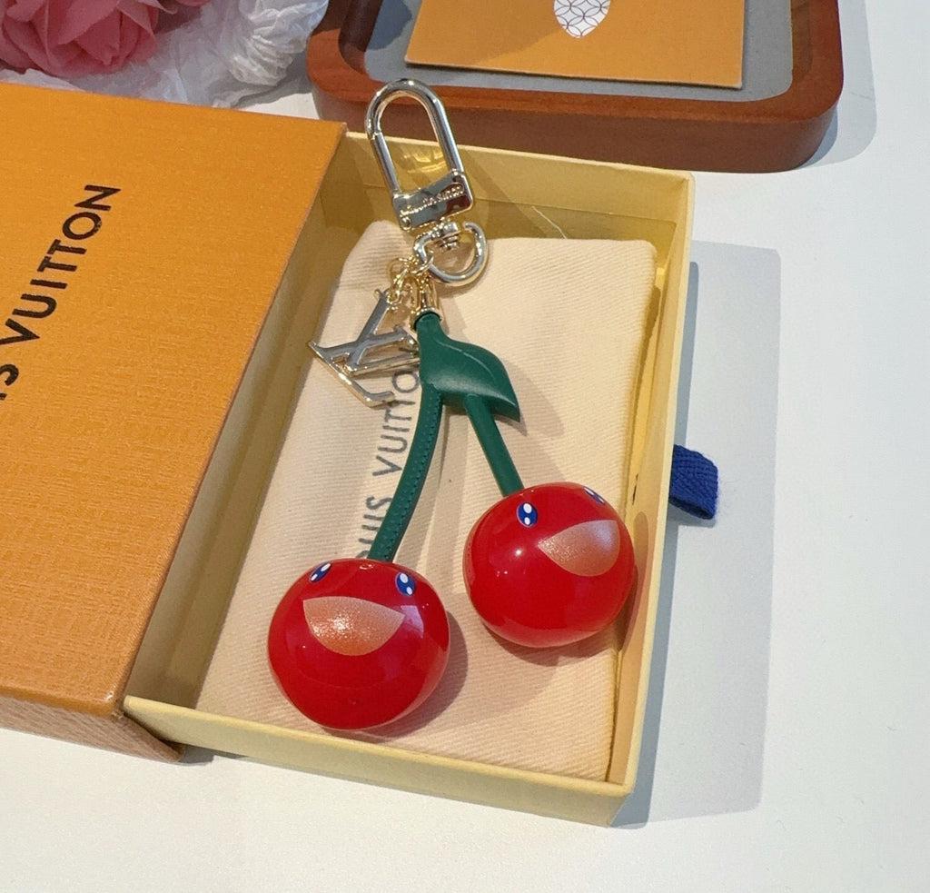 LOUIS VUITTON M02476 Metal Logo Bag Charm Keychain