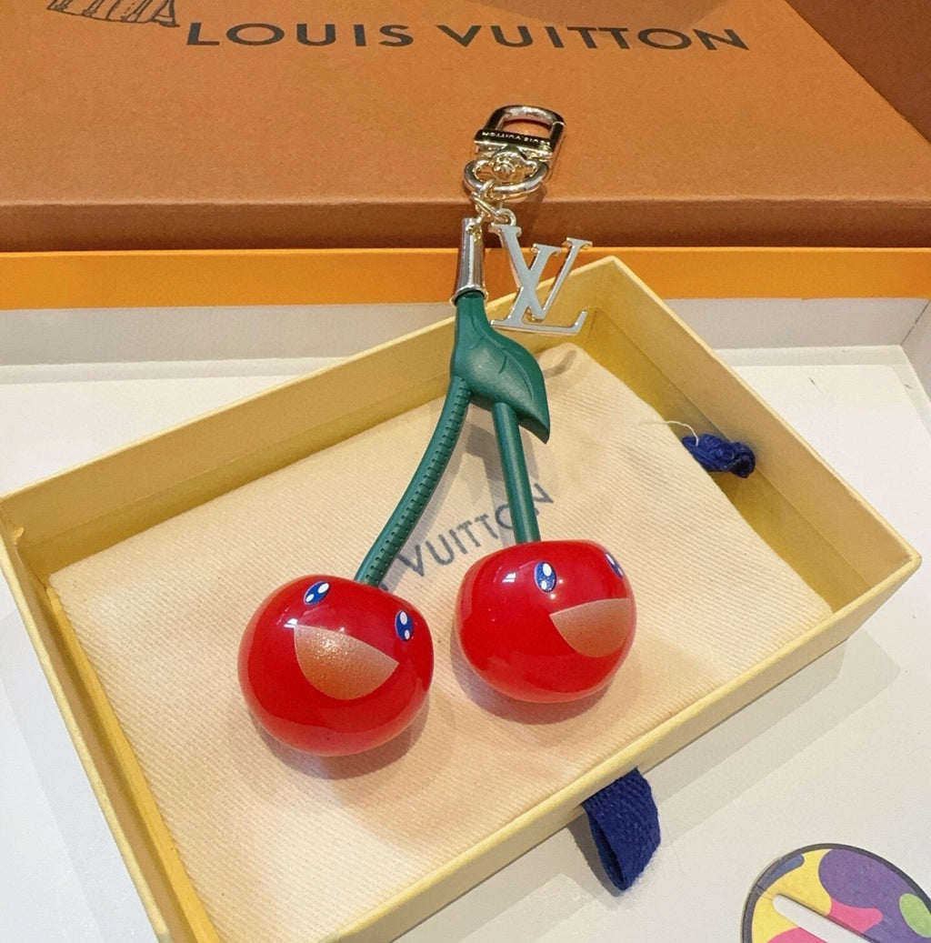 LOUIS VUITTON M02476 Metal Logo Bag Charm Keychain