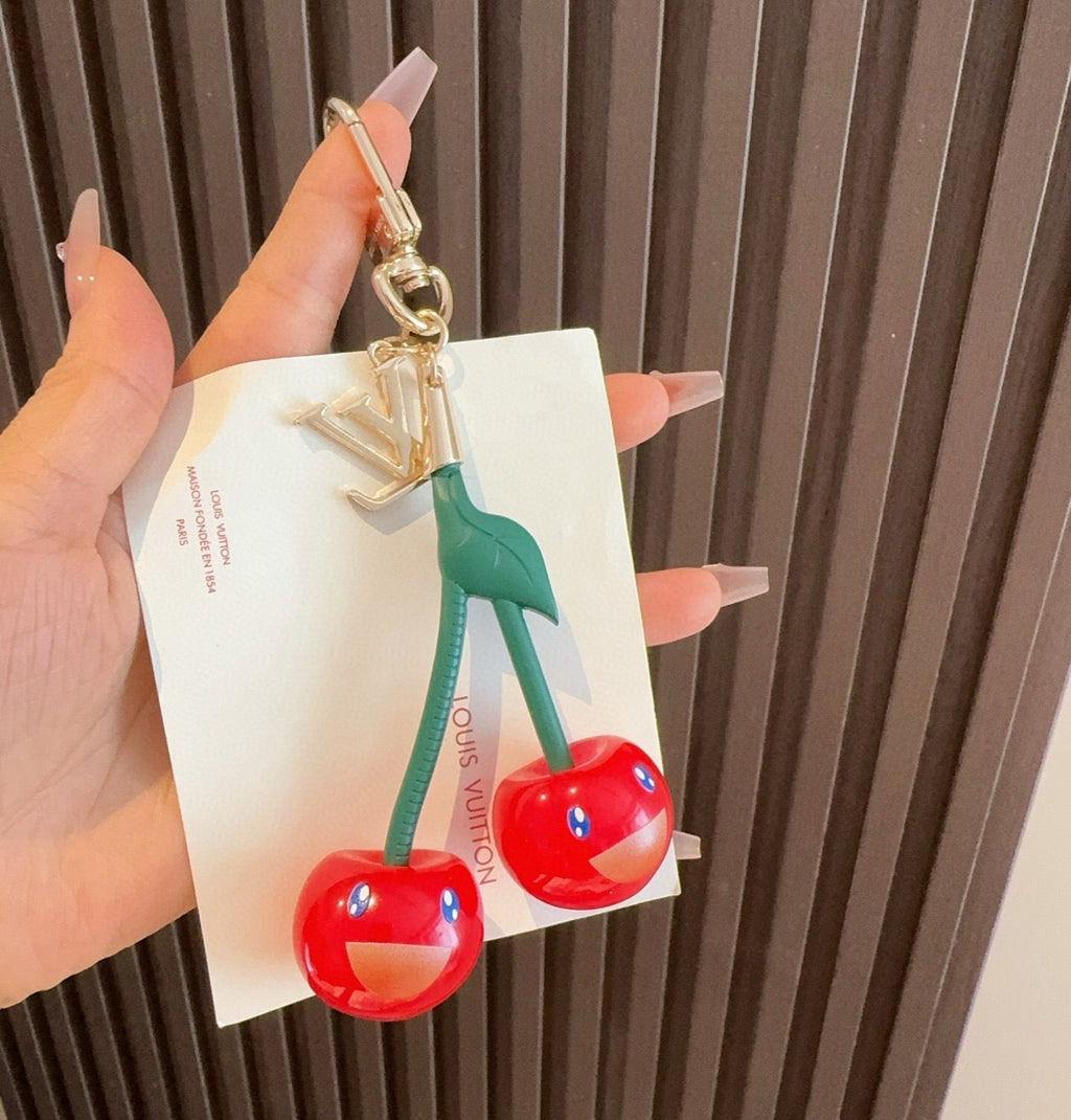 LOUIS VUITTON M02476 Metal Logo Bag Charm Keychain