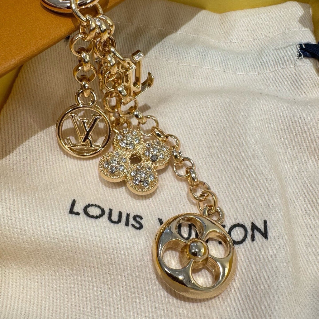 LOUIS VUITTON Metal Bag Charm Keychain